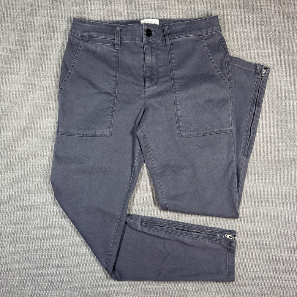 Sanctuary Standard Surplus‎ Gray Utility Ankle Zip Pants Size 25
